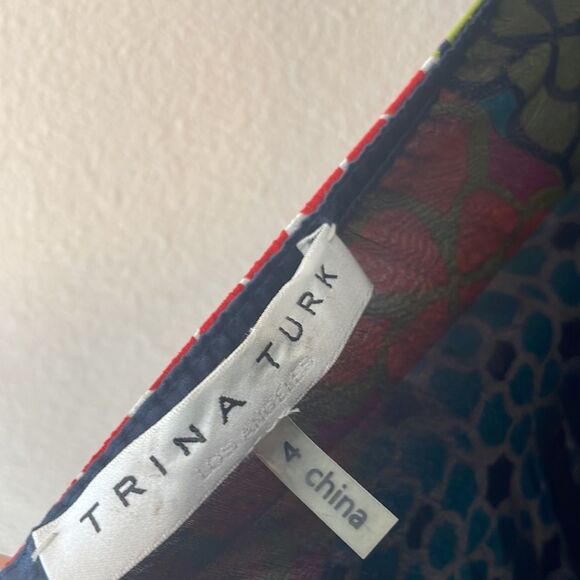 Trina Turk silk floral mini dress - Picture 6 of 8